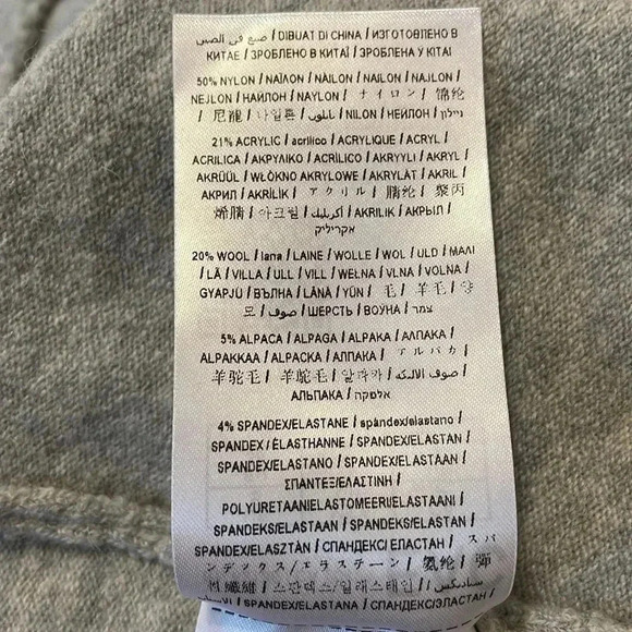 Guess Ama Turtleneck Sleeveless Sweater Dress Heather Light Grey Women Size S - Picture 7 of 7